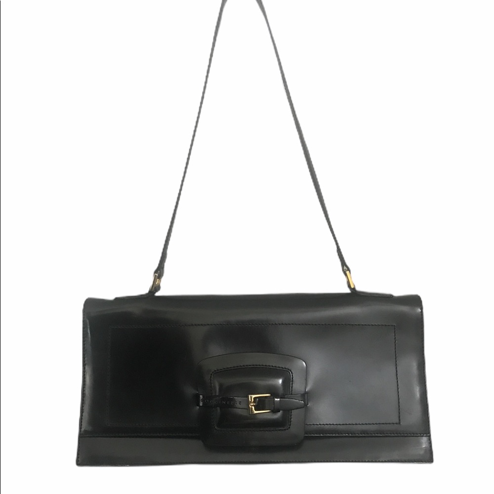 COCCINELLE Original 100%Leather Black Shoulder Purse
